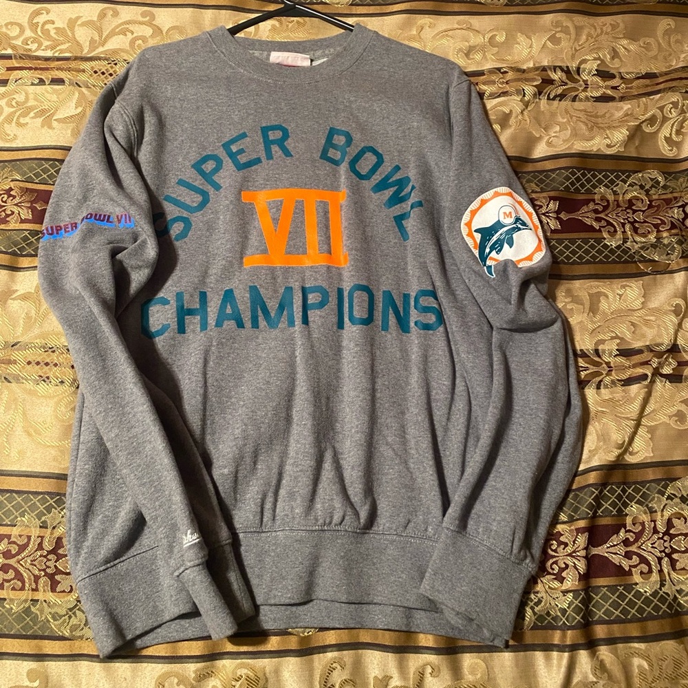 Mitchell&Ness Miami Dolphins Super Bowl Crewneck